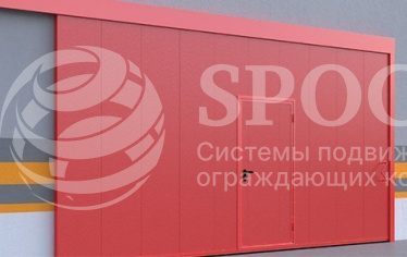 Откатные противопожарные ворота