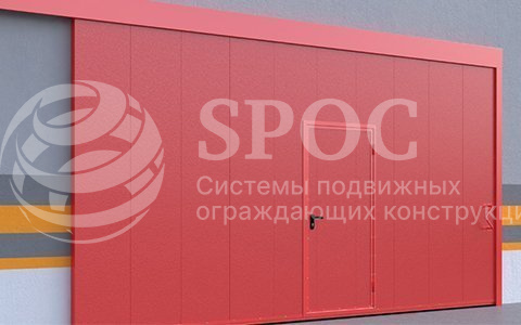 Откатные противопожарные ворота