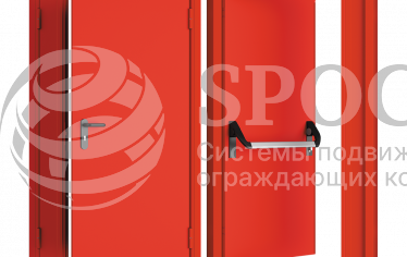Противопожарные двустворчатые двери