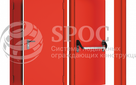 Противопожарные двустворчатые двери