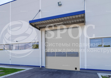 Промышленные ворота с панорамным остеклением Doorhan ISD02 (5000х2800)