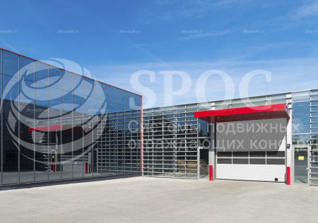 Промышленные ворота с панорамным остеклением Doorhan ISD02 (3200х2200)