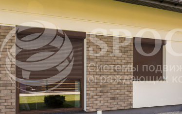 Рольставни витринные из пенозаполненного профиля перфорированного RH58PN