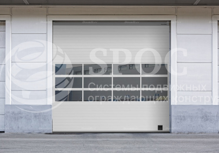 Промышленные ворота с панорамным остеклением Doorhan ISD02 (5800х5400)