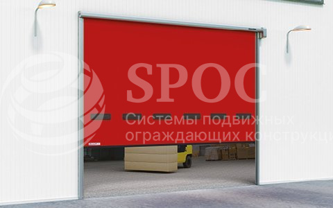 Ворота рулонные скоростные для наружнего использования