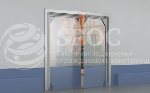 Ворота пленочные распашные